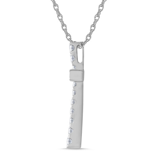 White Gold Cross Diamond Pendant (0.50 ct.tw.)