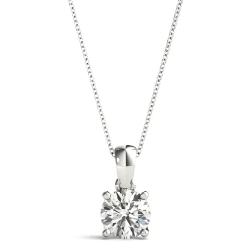 White Gold Solitaire Diamond Necklace (1.00 ct.tw.)