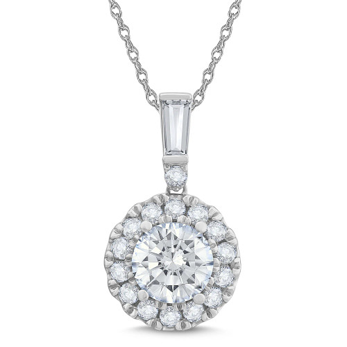 Halo Diamond Pendant (0.75 ct.tw.)