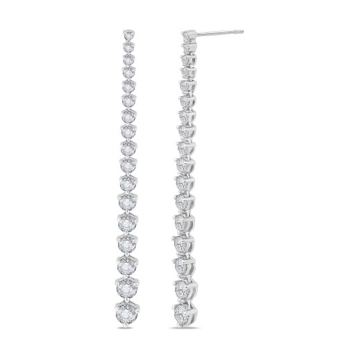 58mm Graduated Tennis Strand Earring (3.00 ct.tw)