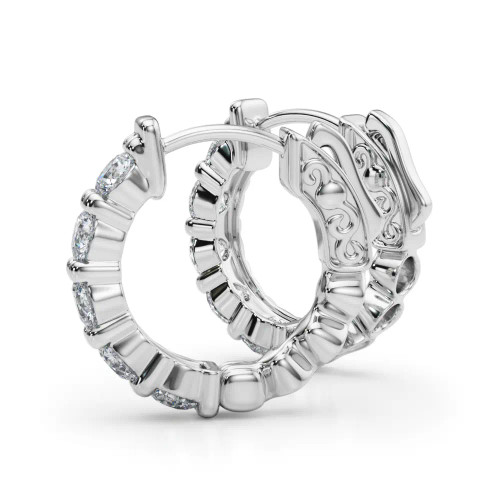 White Gold Diamond Hoops (1.65 ct.tw.)