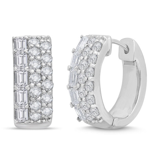 15mm 3row Hoop (1.85 ct.tw)