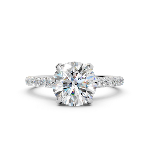 Round Brilliant Hidden Halo Ring (2.27 cttw)