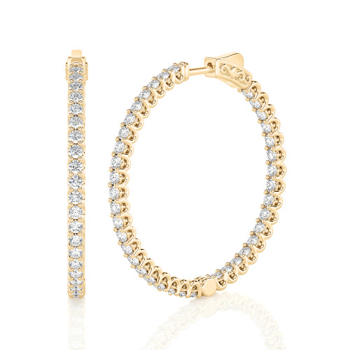 Inside out Diamond Hoops (4.00 ct.tw.)