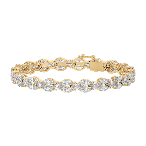 Marquise and Pear-Cut Diamond Tennis Bracelet (12.00 ct.tw.)