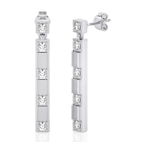 Geometric Drop Earrings (0.25 ct.tw.)