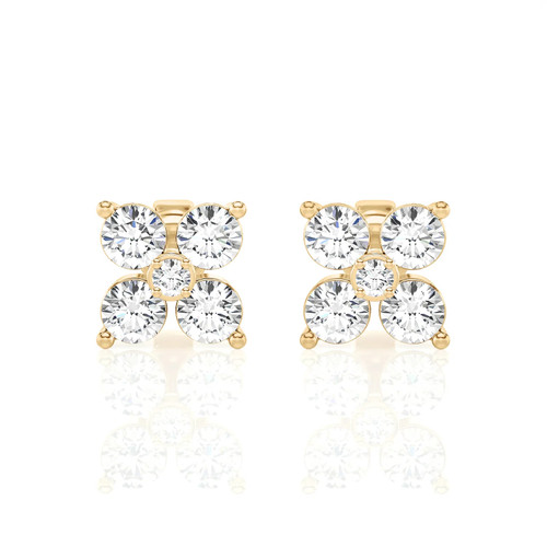 Flower Petal Stud Earrings (1.00 ct.tw.)