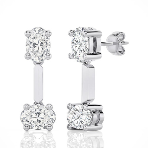 Double Take Oval Drop Earrings (1.00 ct.tw.)