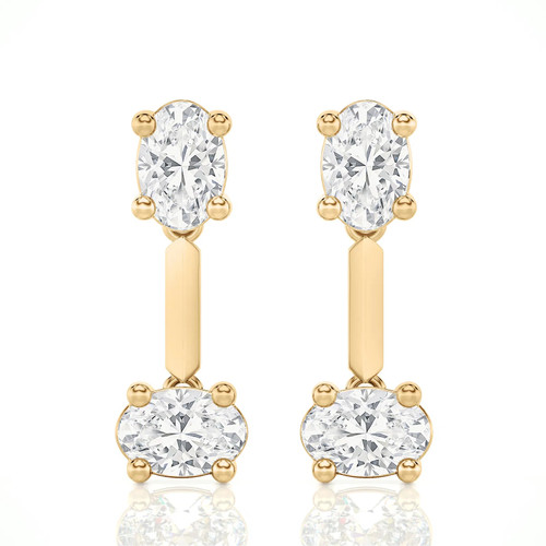 Double Take Oval Drop Earrings (1.00 ct.tw.)