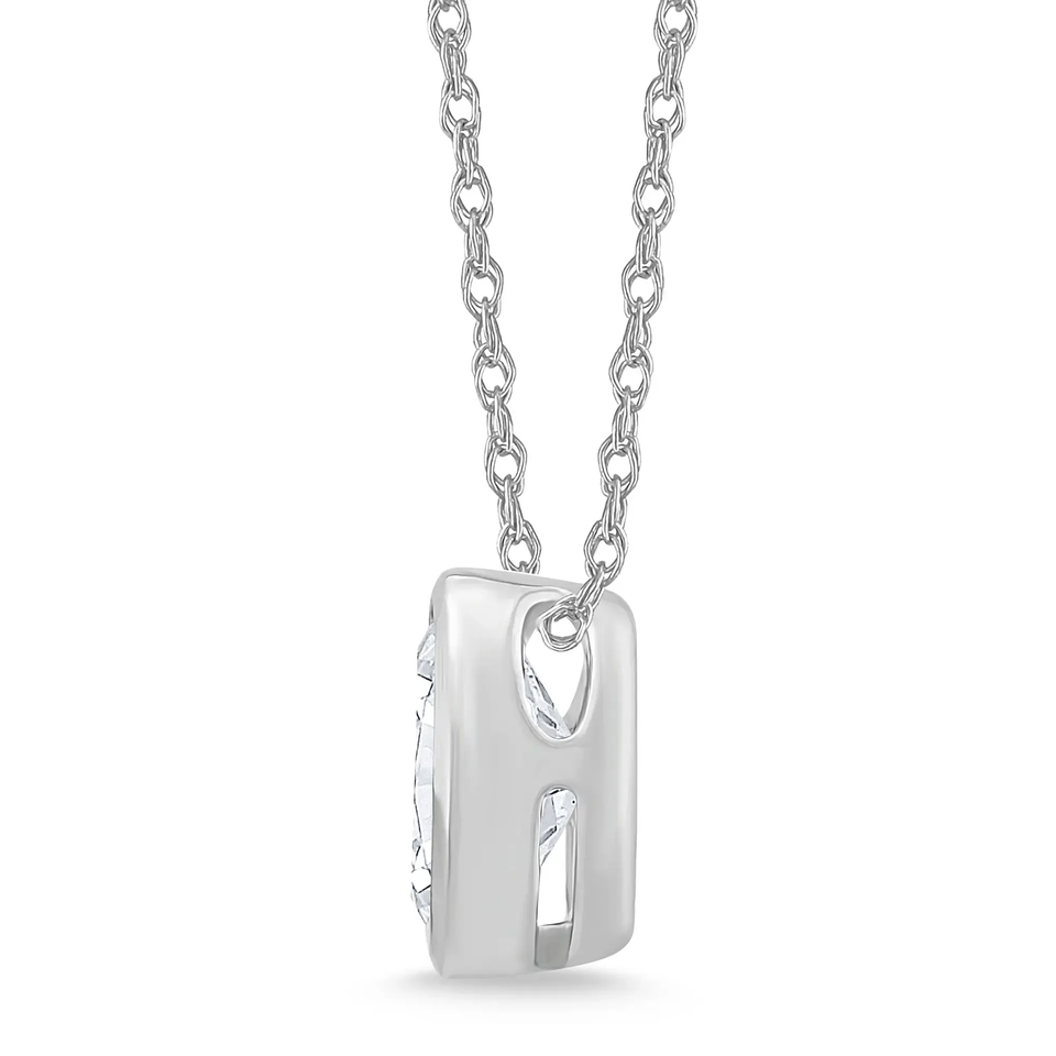 Oval Solitaire Diamond Pendant (1.00 ct.tw.)