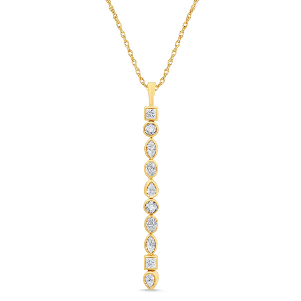 Melody Linear Drop Pendant (1.00 ct.tw)