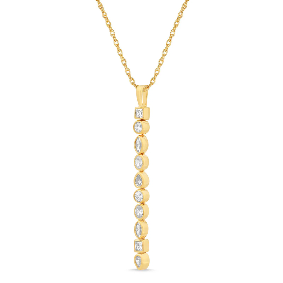 Melody Linear Drop Pendant (1.00 ct.tw)