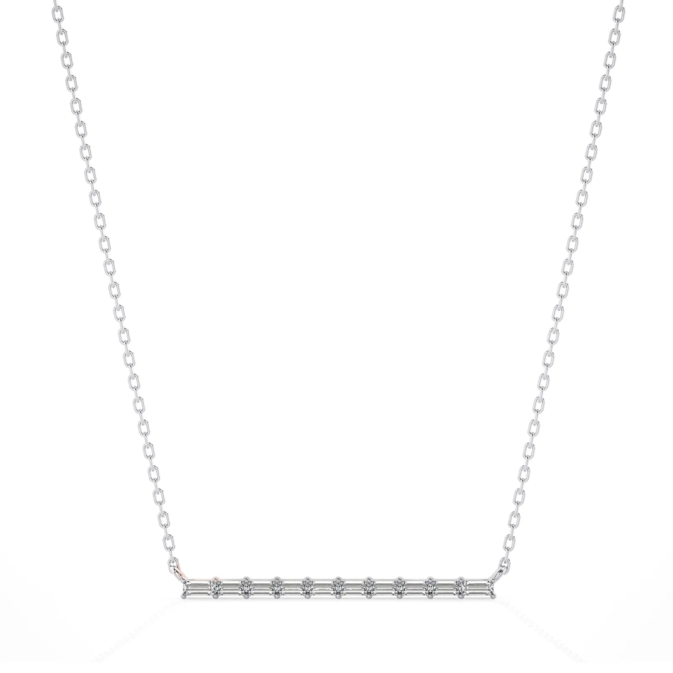 Diamond Bar Necklace  (0.40 cttw)