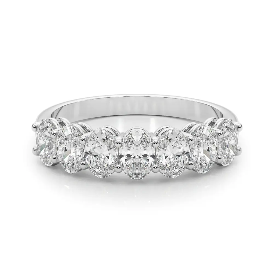 Seven-Stone Oval Diamond Wedding Ring (2.00 ct.tw.)