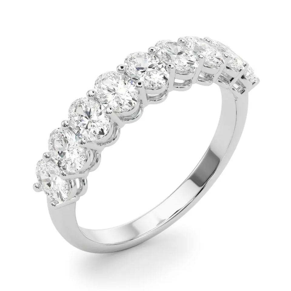 Nine-Stone Oval Diamond Wedding Ring (2.00 ct.tw.)