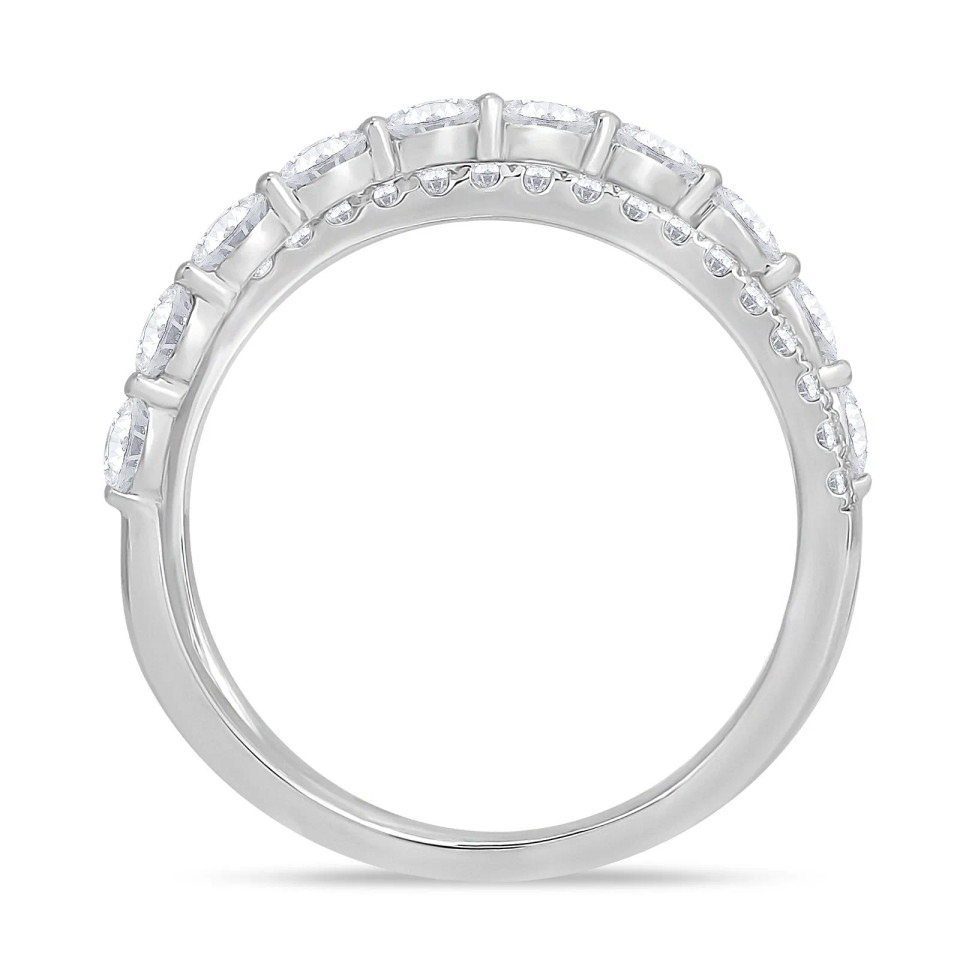 Oval Round Crossover Ring (1.00 ct.tw)