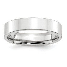 Platinum 5mm Flat Wedding Band