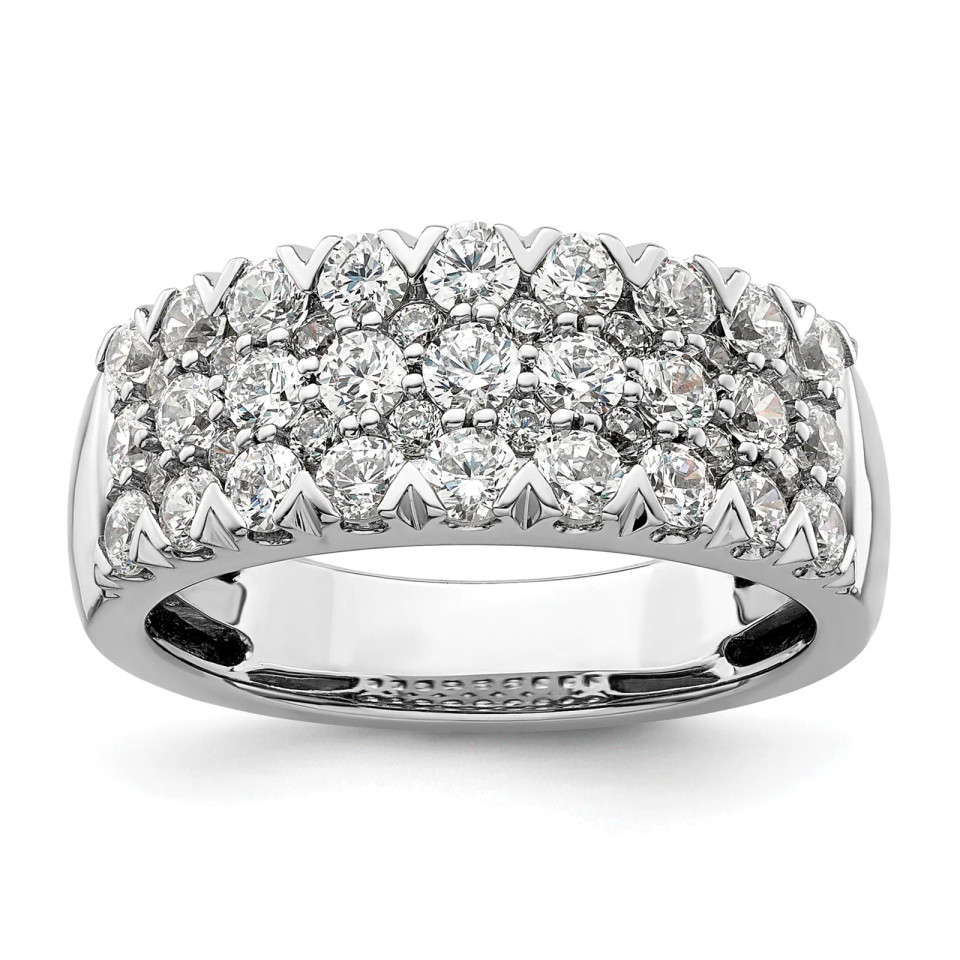 Three-Row Lab-Grown Diamond Wedding Band (1.49 ct.tw.)