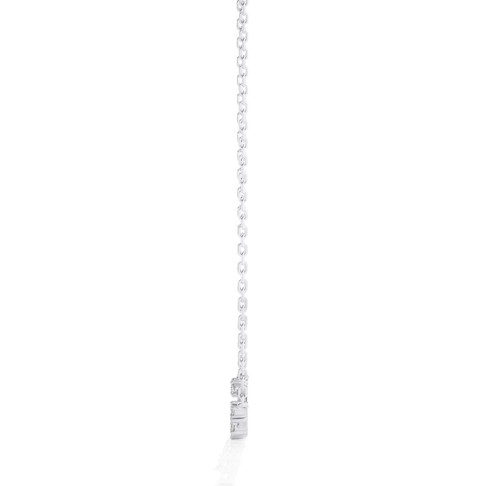Curved Bar Diamond Necklace (0.33 cttw)