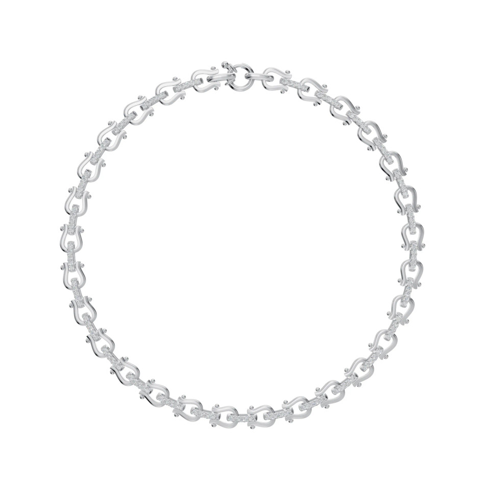 Round Lab 2.49 Carat  Grown Diamond Chain Necklace