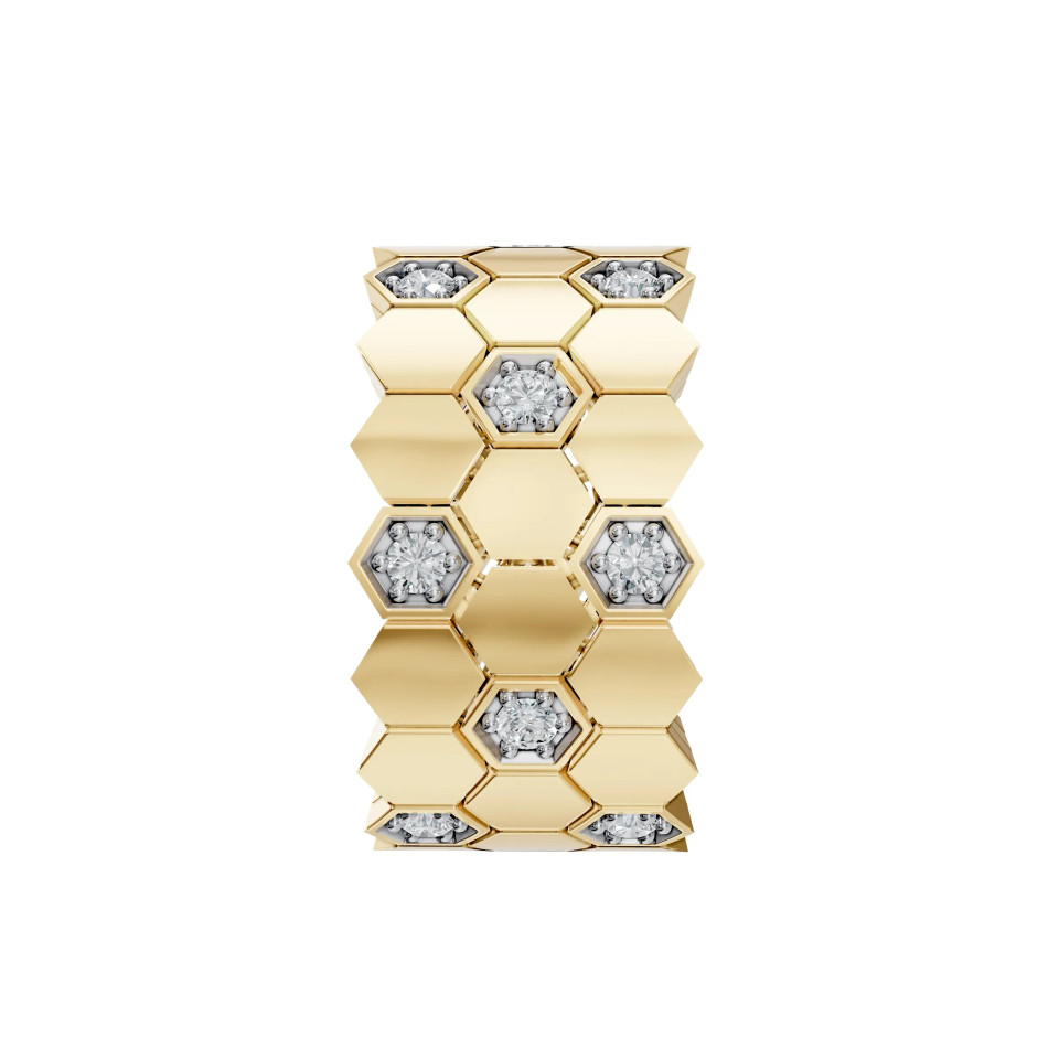 Lab Grown 0.48 Ct Round Diamond Eternity Ring