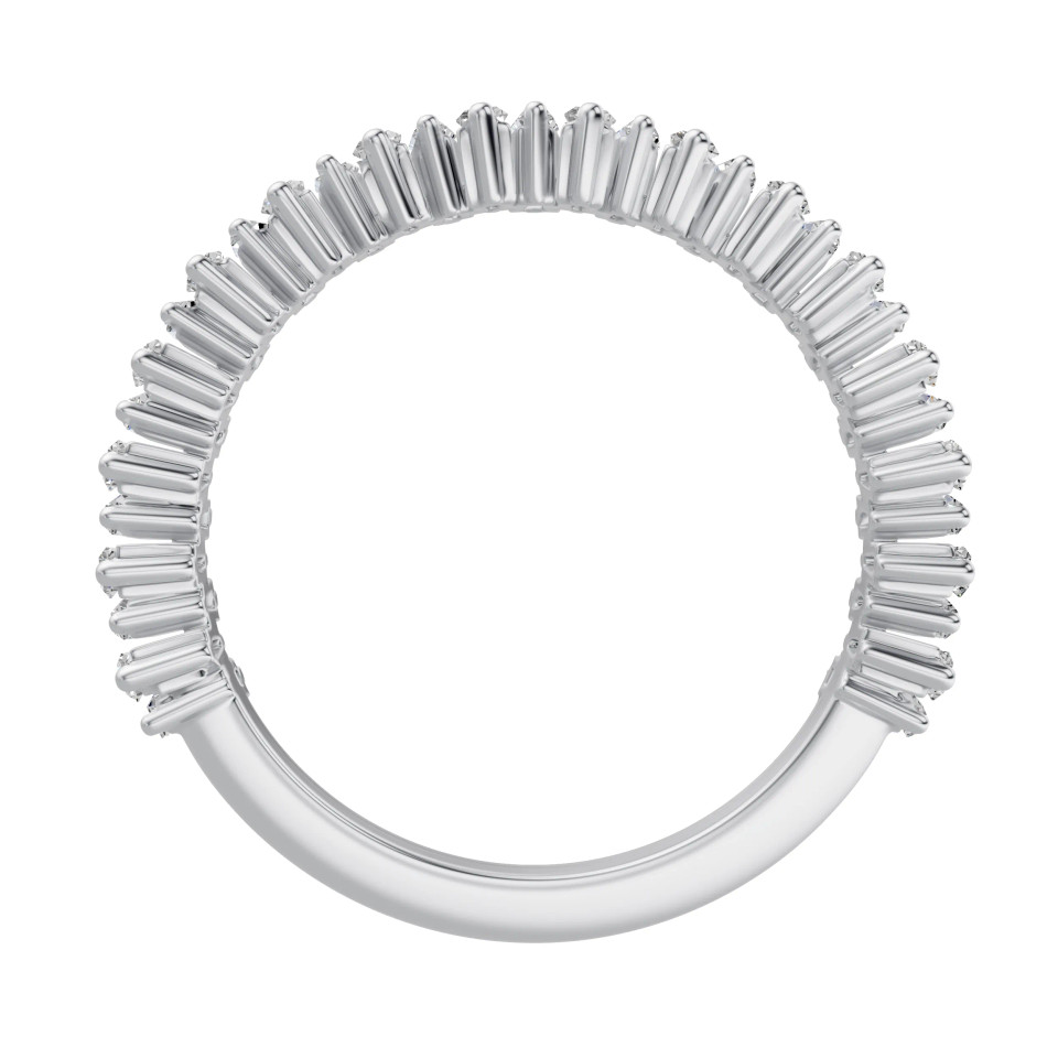 Lab-Grown 0.83 Ct Baguette Diamond Wedding Band Ring