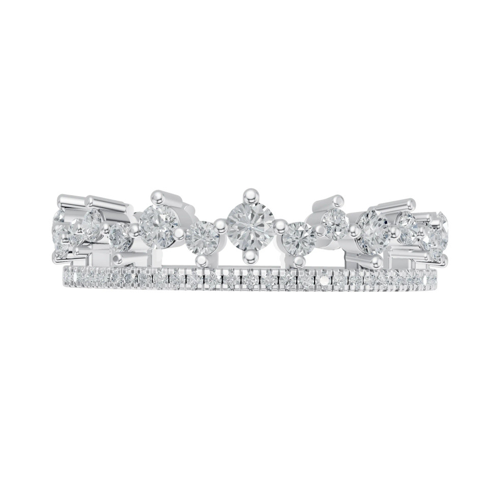 Lab Grown 0.41 Ct Round Diamond Fashion Ring