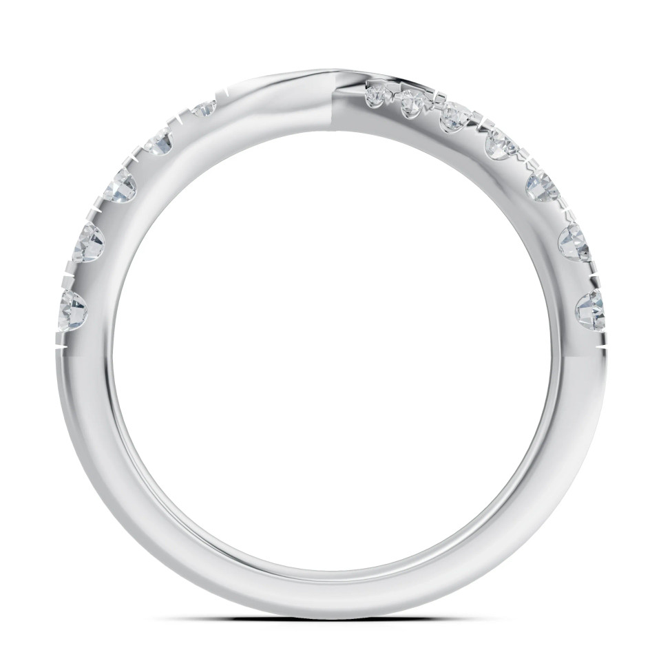 Lab Grown 0.49 Ct  Round Diamond Fashion Ring
