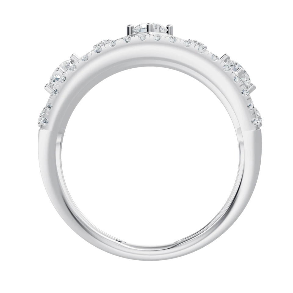 Lab Grown 1.06 Ct Round Diamond Anniversary Band Ring