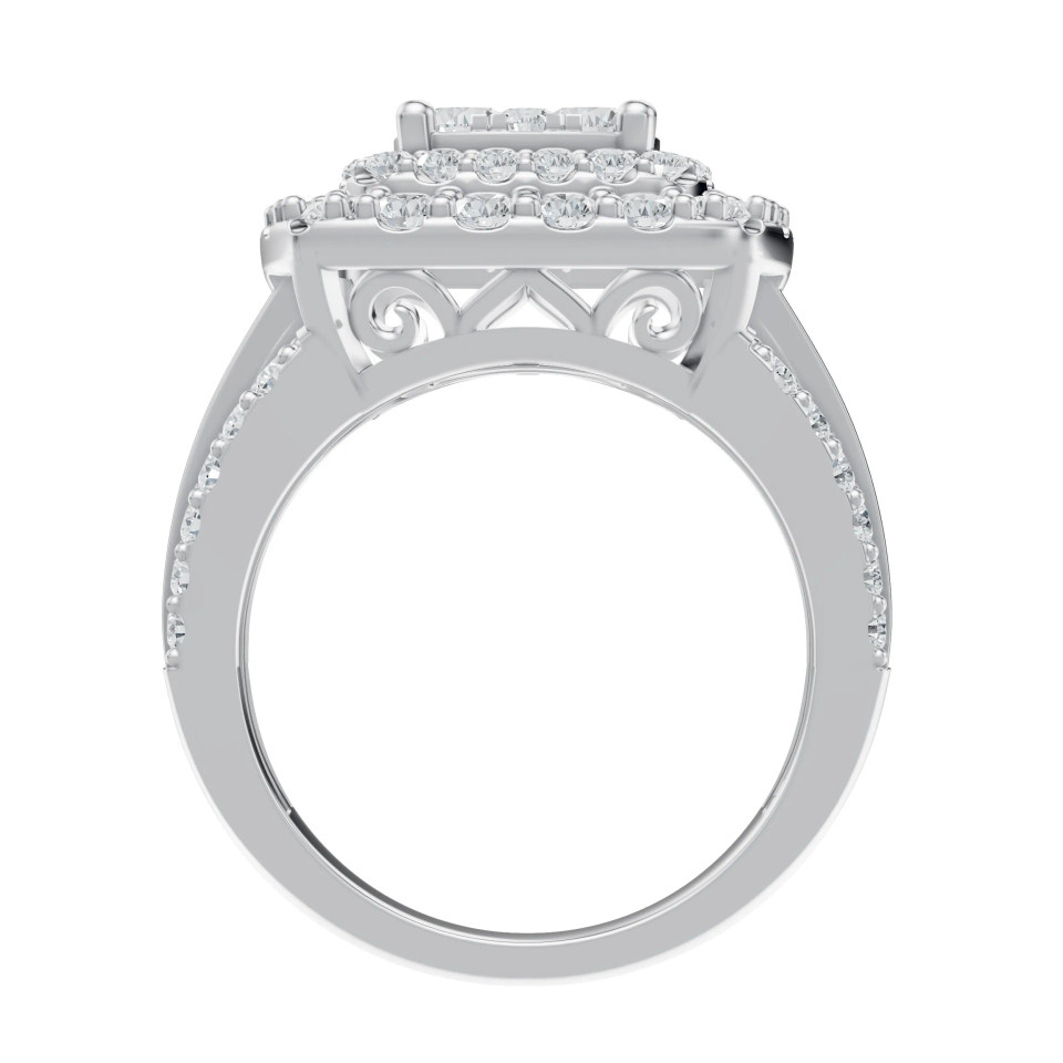 Lab Grown 2.5 Ct Diamond Engagement Ring