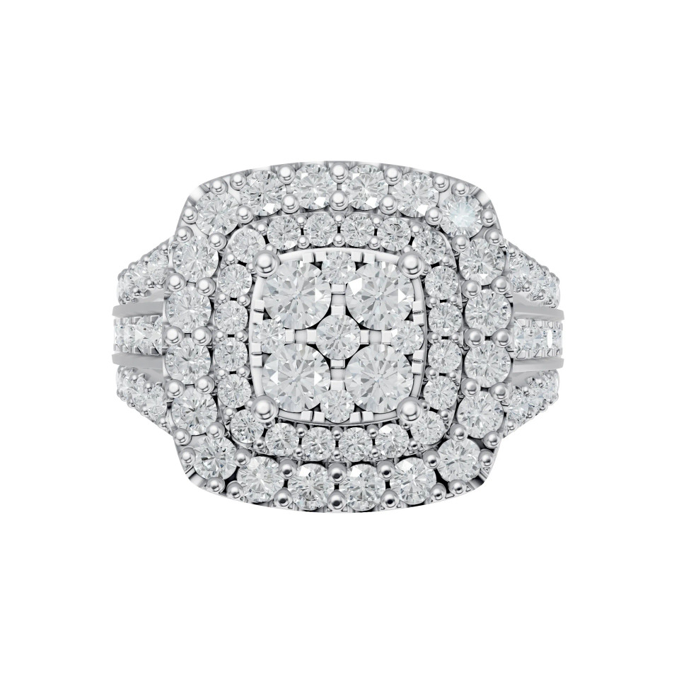 Lab Grown 2.5 Ct Diamond Engagement Ring
