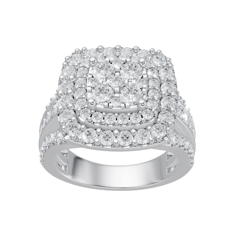 Lab Grown 2.5 Ct Diamond Engagement Ring