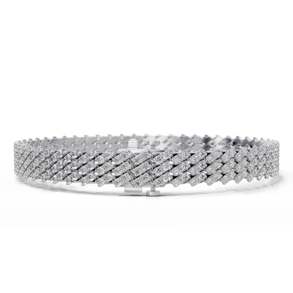 Lab Grown 6.6 Carat Diamond Tennis Bracelet