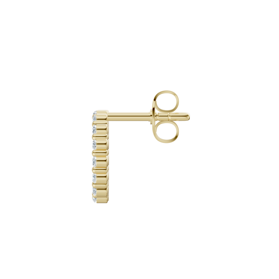 Lab-Grown 0.12 Carat Diamond Bow Stud Earring