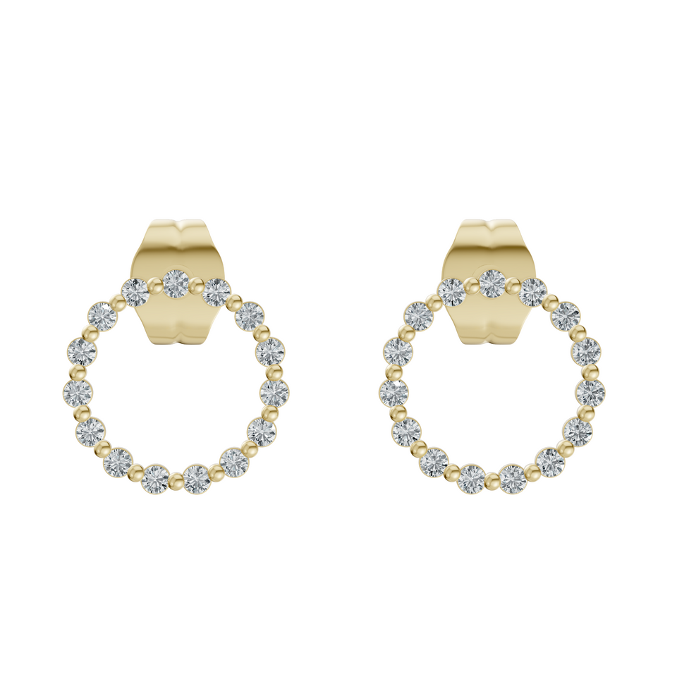Lab-Grown 0.12 Carat Diamond Bow Stud Earring
