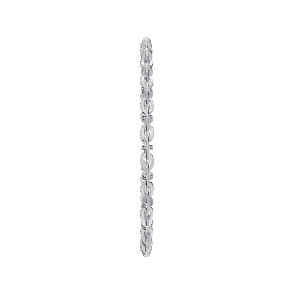 Lab Grown 2.5 Carat Round Diamond Chain Necklace