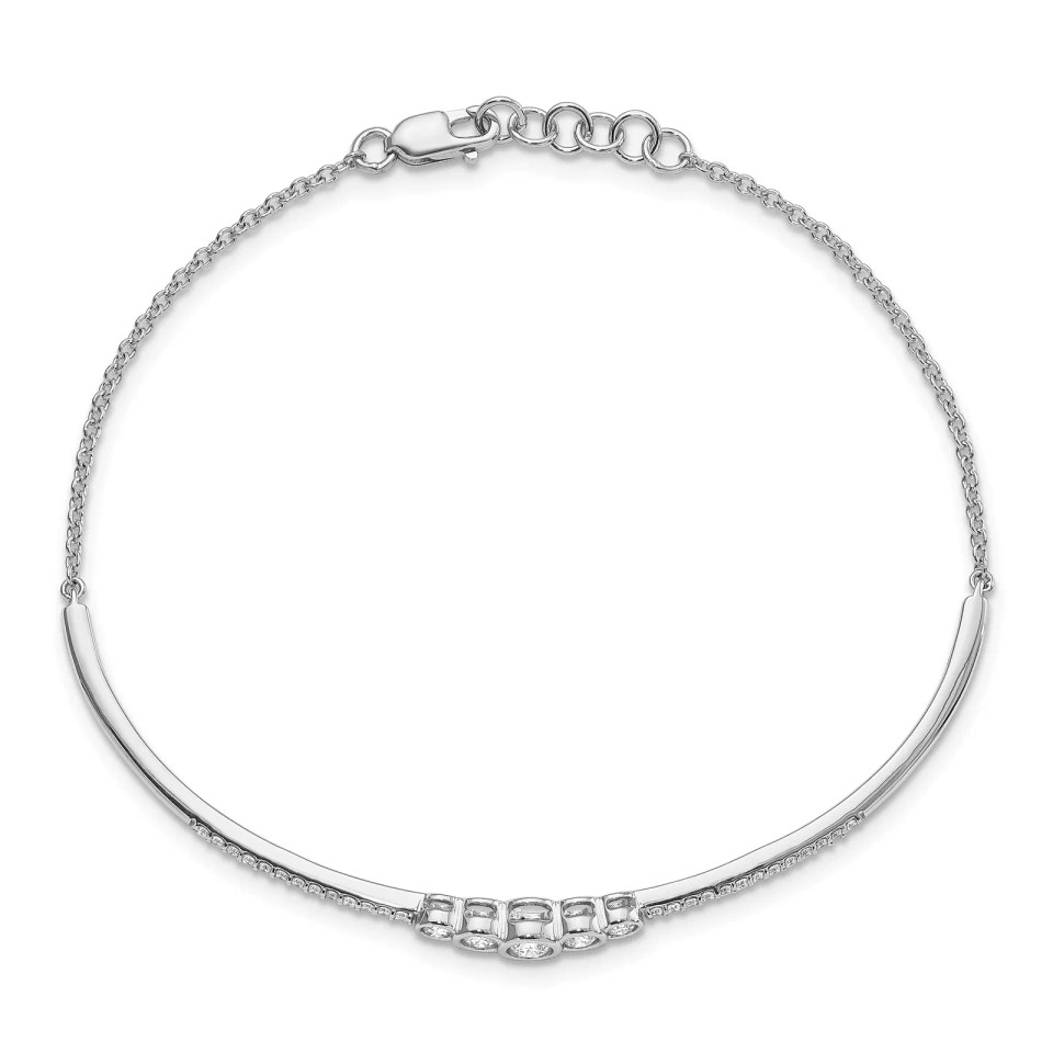 Bezel Lab-Grown Diamond Bar Bracelet (0.50 ct.tw.)