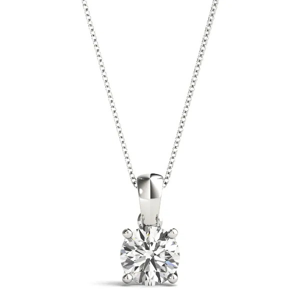 White Gold Solitaire Diamond Necklace (1.00 ct.tw.)