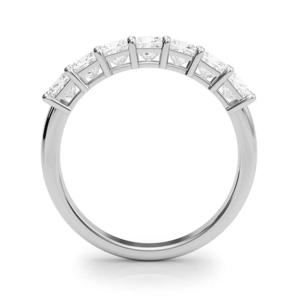 White Gold Seven-Stone Princess Diamond Wedding Ring (1.00 ct.tw.)