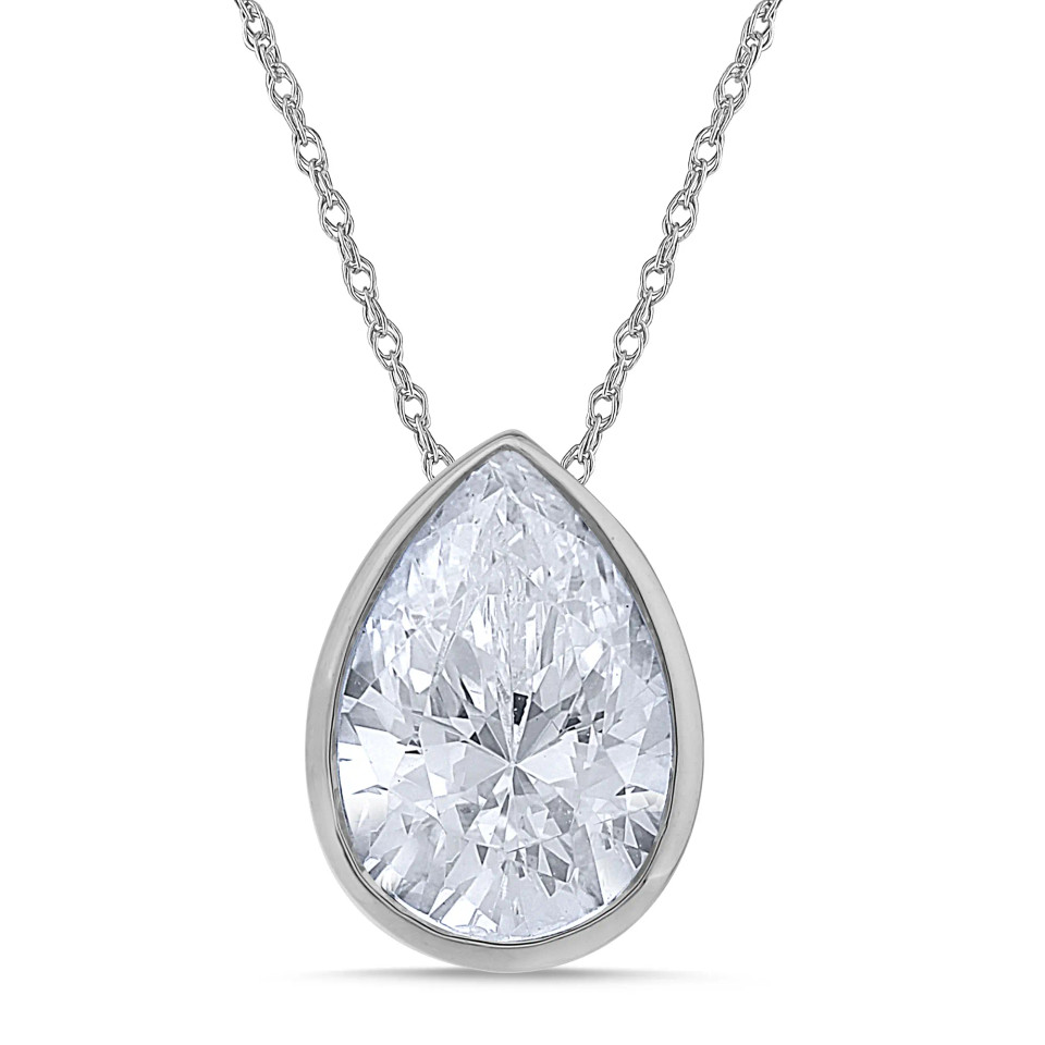 Pear Solitaire Diamond Pendant (1.00 ct.tw.)