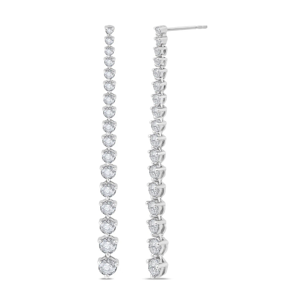 58mm Graduated Tennis Strand Earring (3.00 ct.tw)