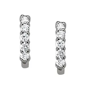 White Gold Open Diamond Hoops (0.30 ct.tw.)