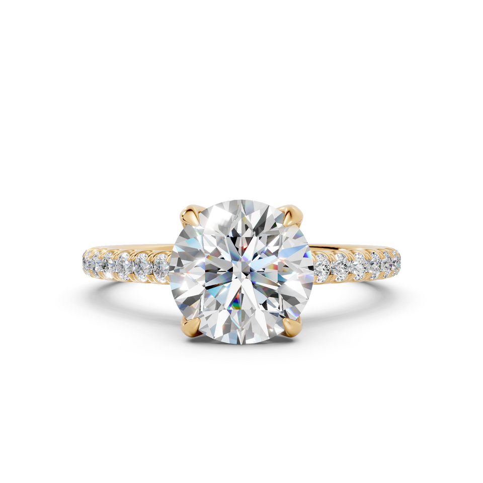 Round Brilliant Hidden Halo Ring (2.27 cttw)
