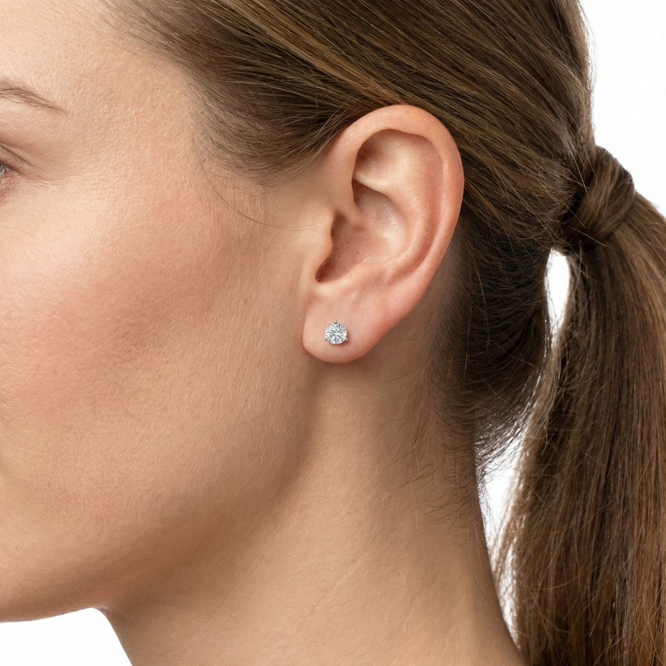 Round Martini Stud Earrings (1.00 ct.tw.)