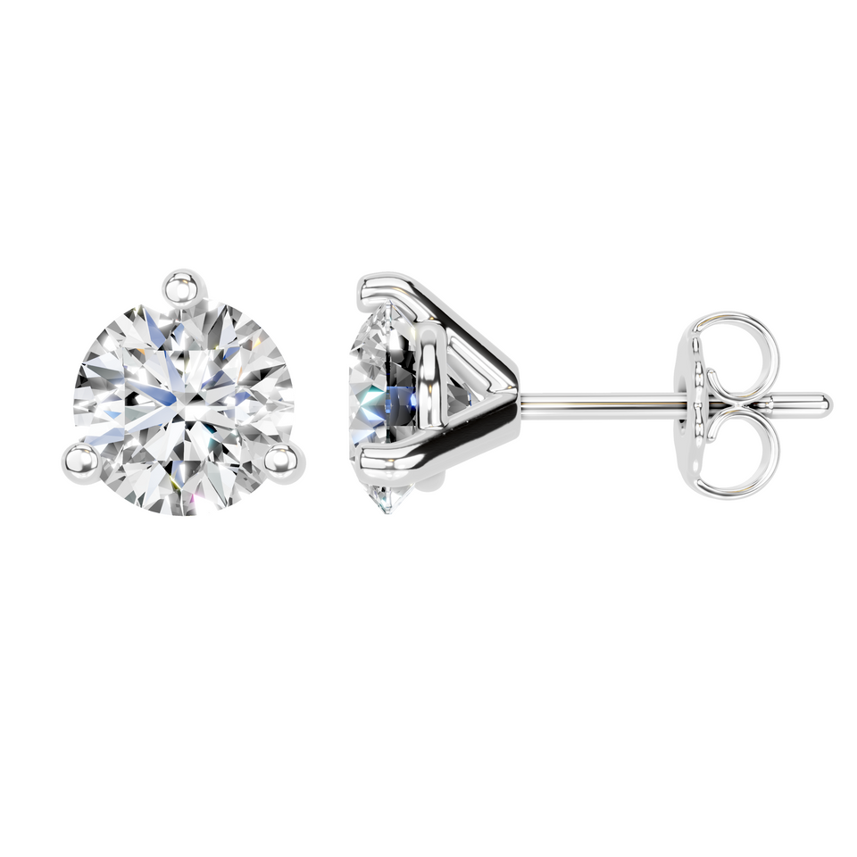 Round Martini Stud Earrings (2.00 ct.tw.)