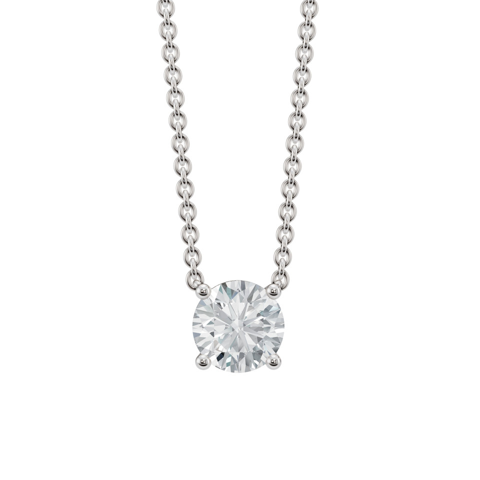 Round Solitaire Pendant Necklace (0.50 ct.tw.)