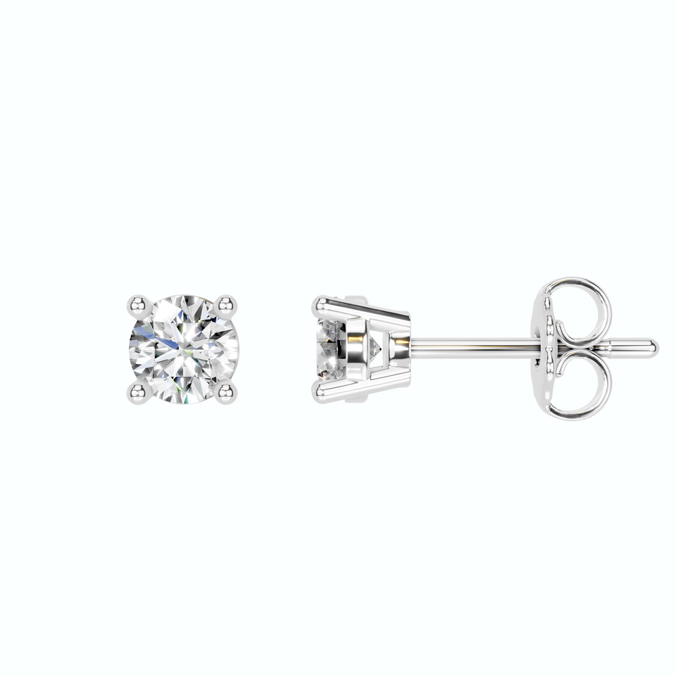 Round 4-Prong Stud Earrings (0.50 ct.tw.)