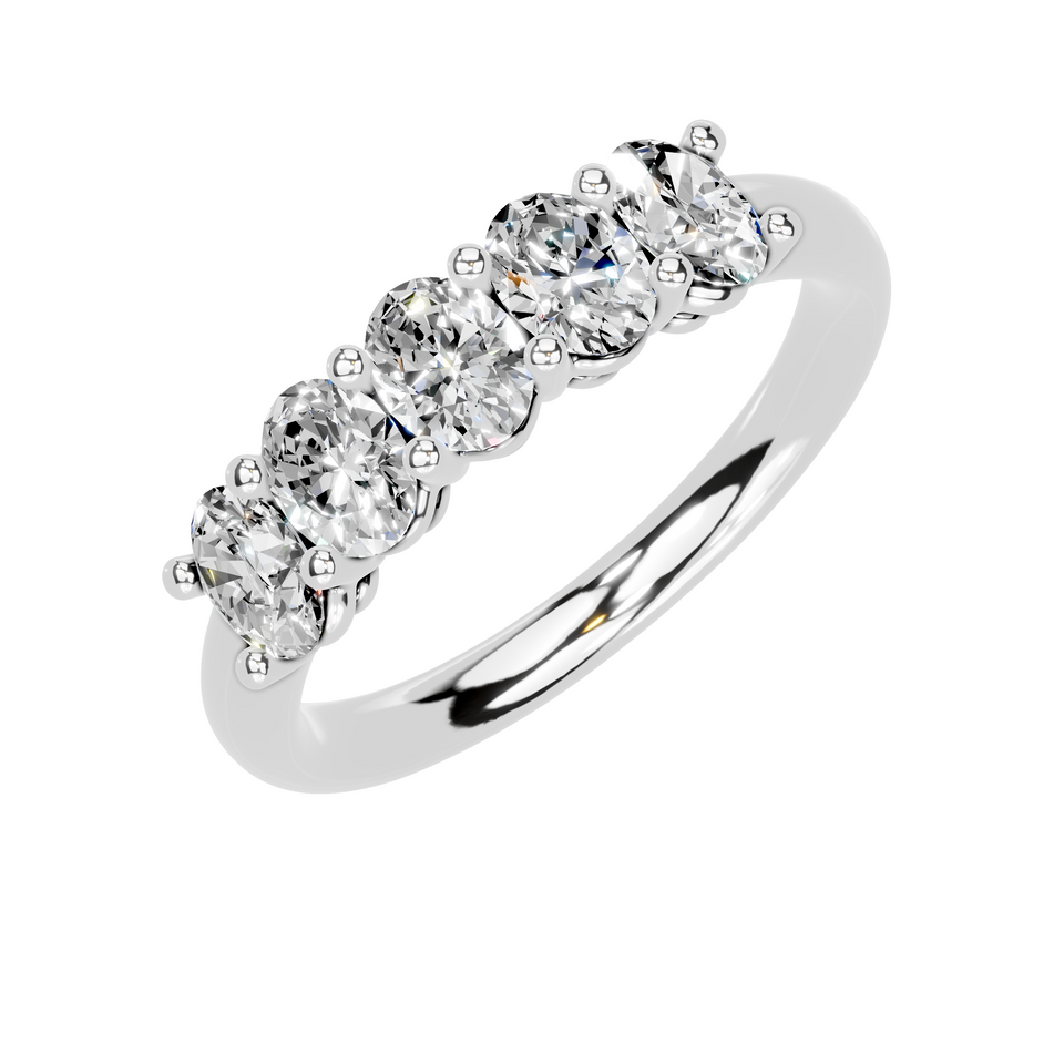 Oval Five-Stone Diamond Anniversary Ring (1.00 ct.tw.)
