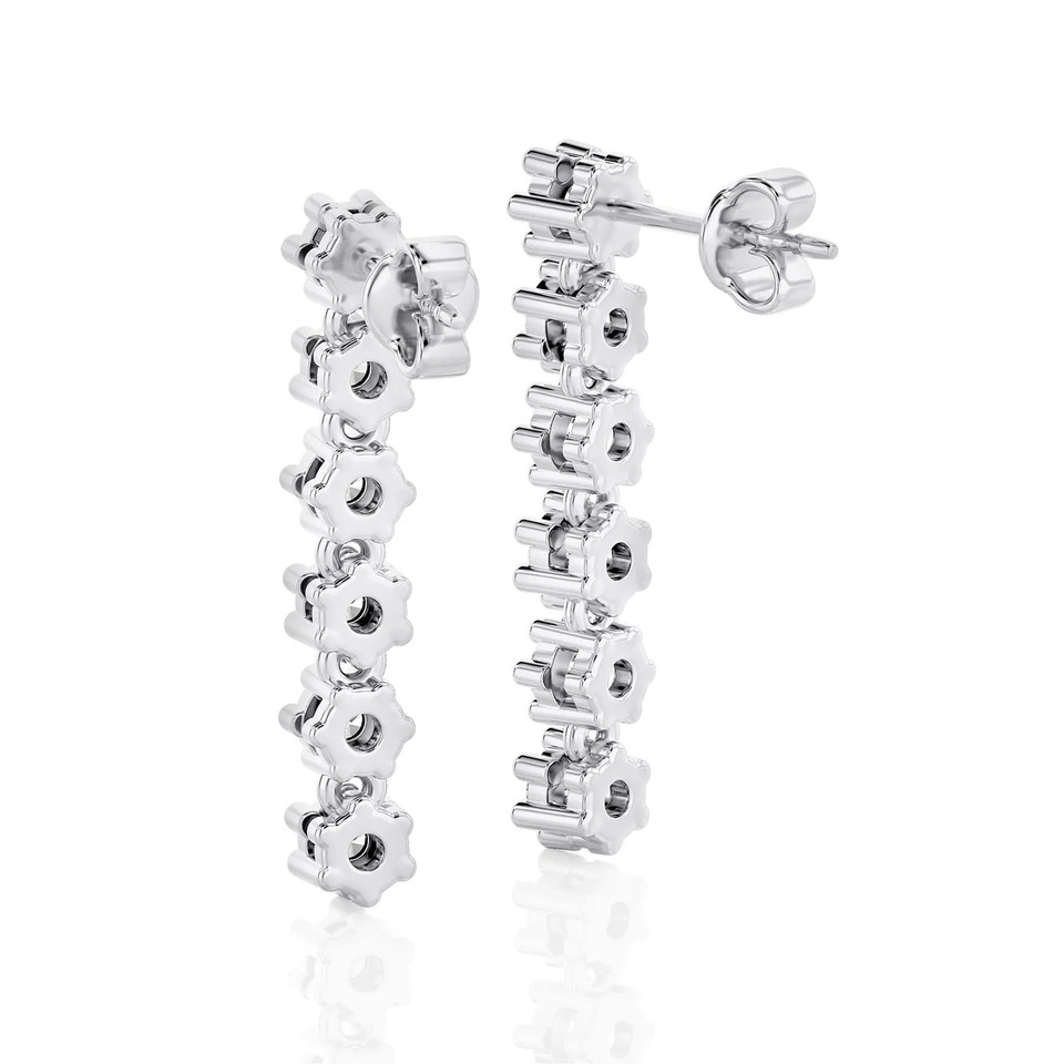 Drop Channel Earrings (0.75 ct.tw.)