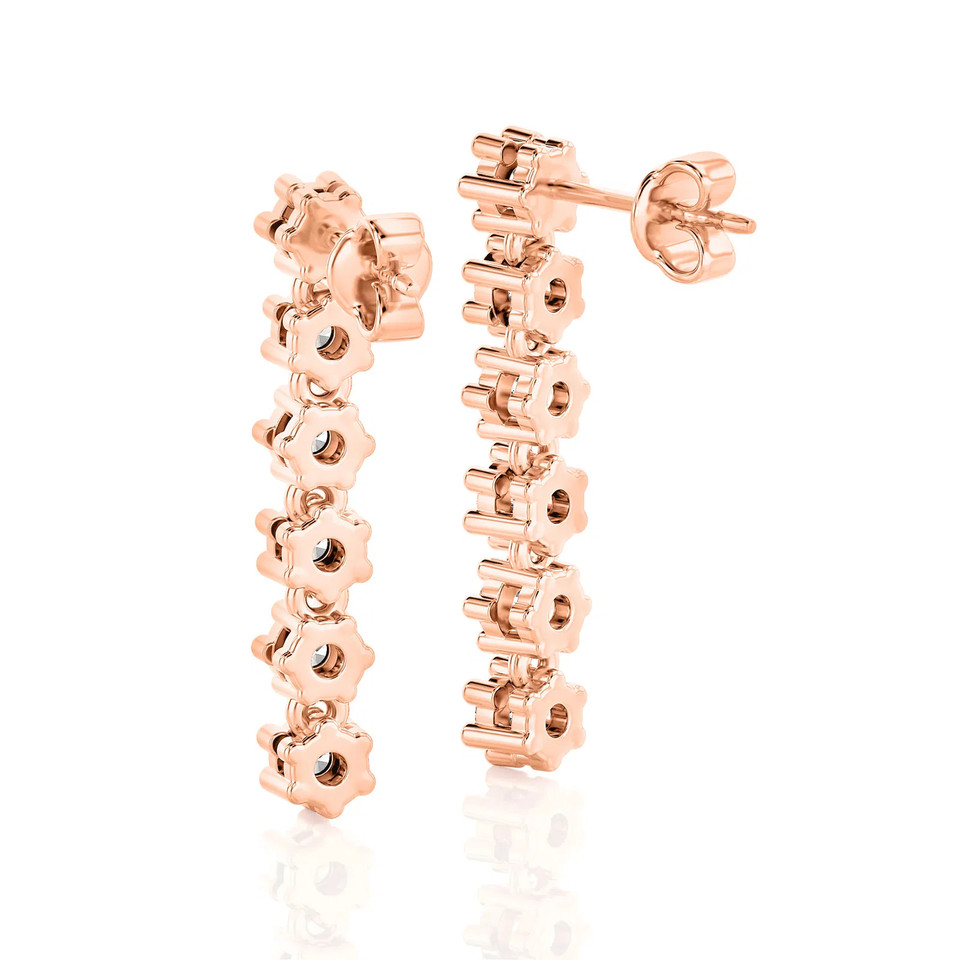 Drop Channel Earrings (0.75 ct.tw.)